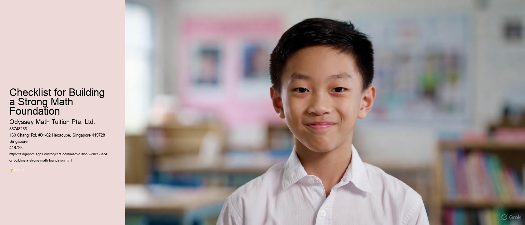 Checklist for Building a Strong Math Foundation