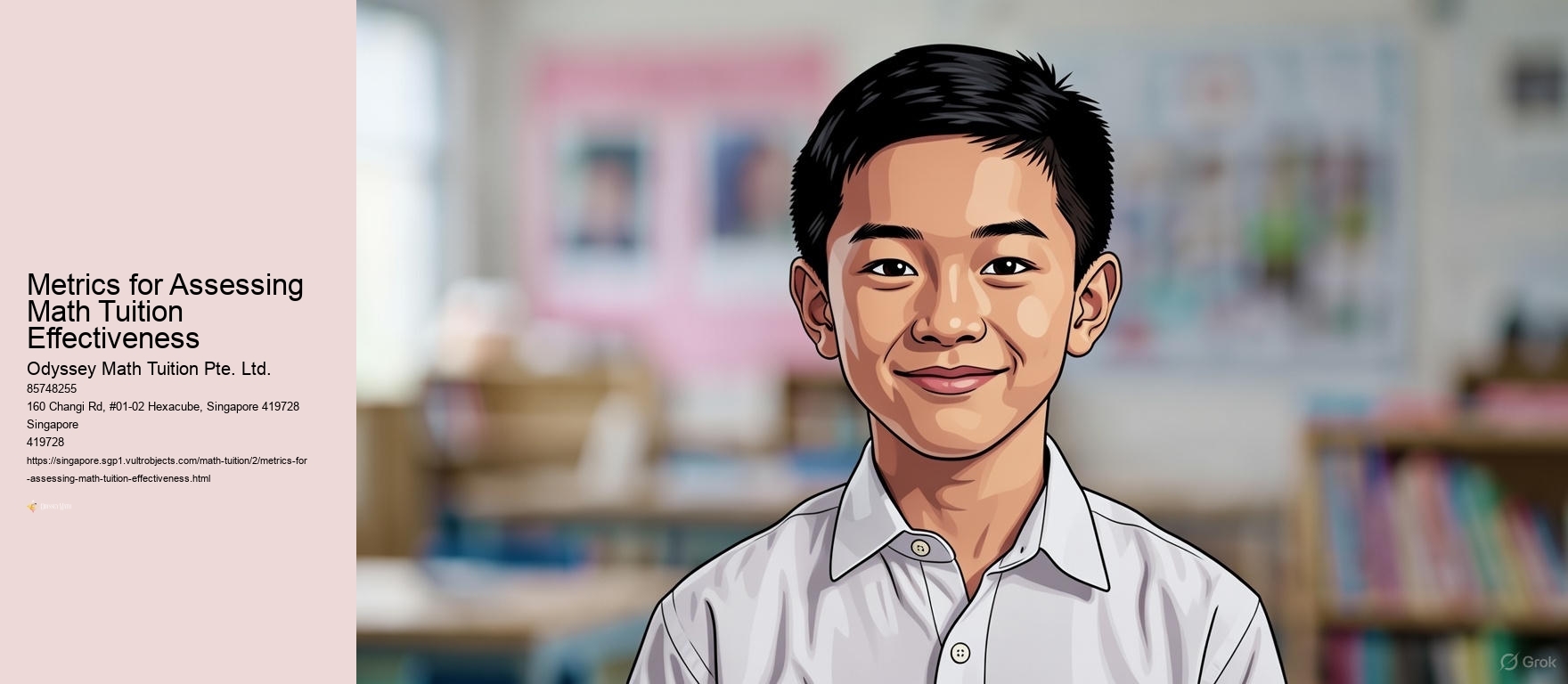 Metrics for Assessing Math Tuition Effectiveness