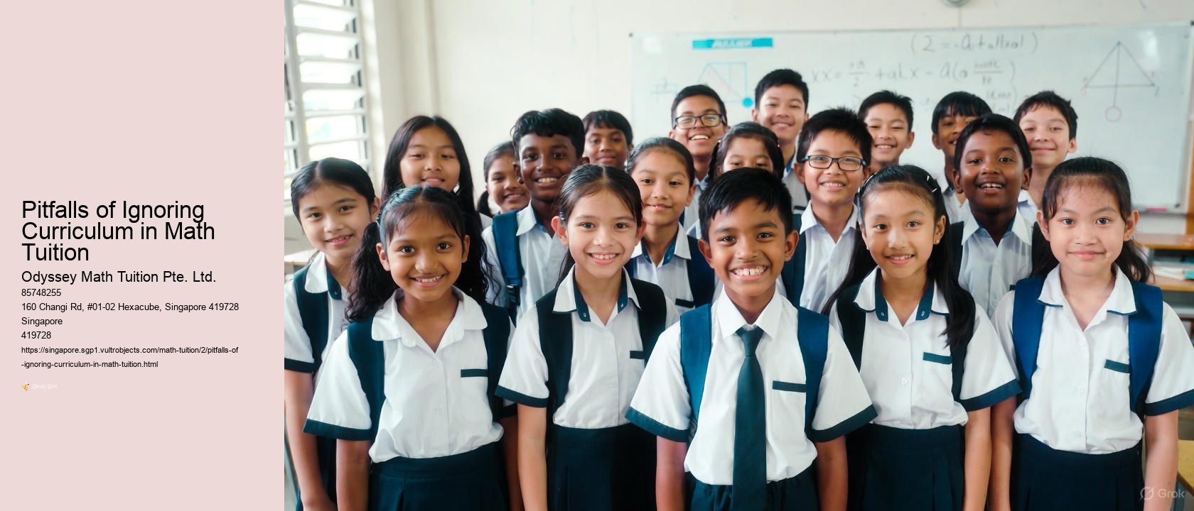 Pitfalls of Ignoring Curriculum in Math Tuition